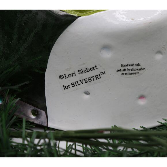 Lori Siebert SILVESTRI Art Glass Fusion 12" Snowman Plate - Picture 10 of 13